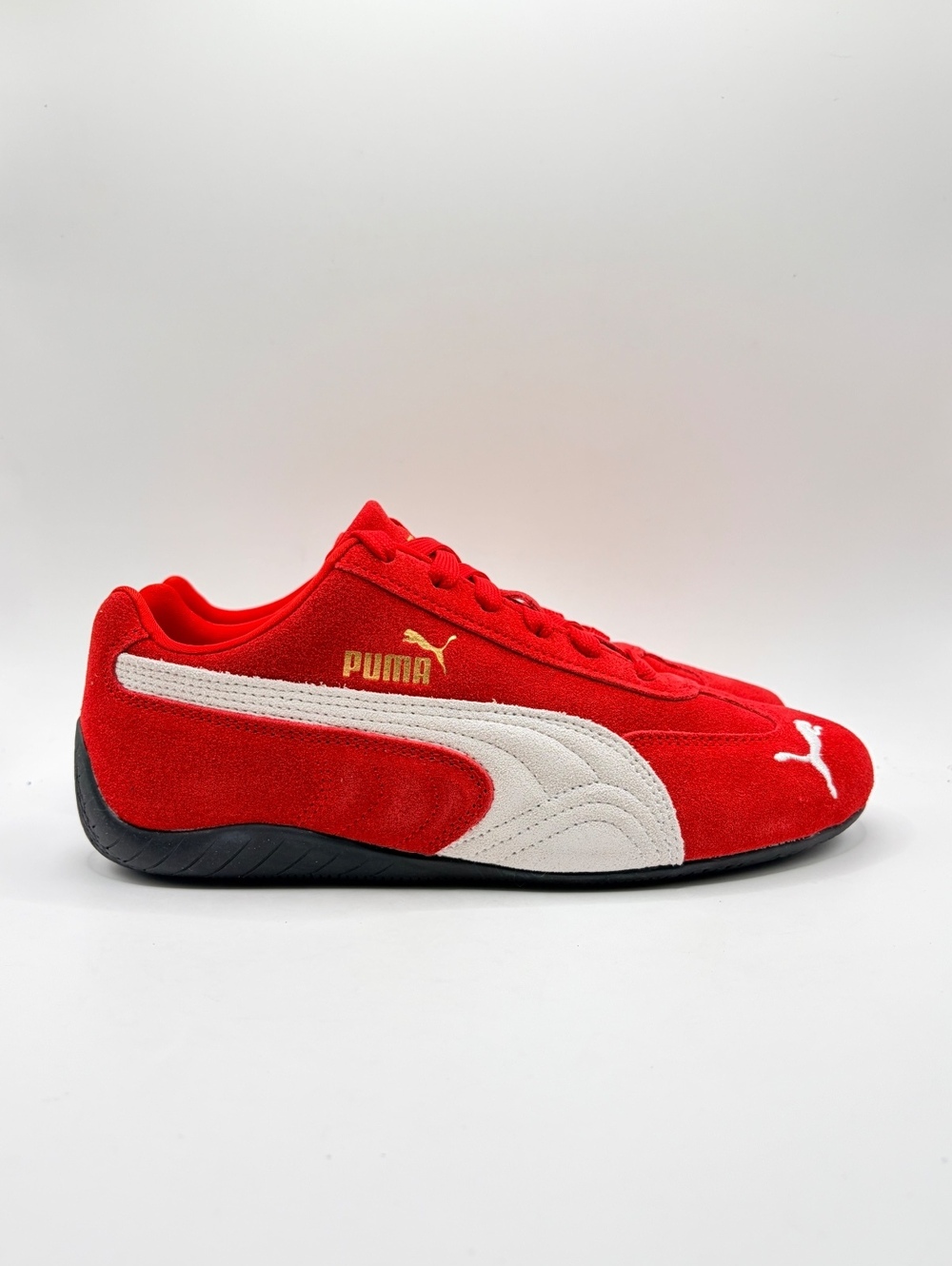 Puma Speedcat Red and White Suede Sneakers Size 6.5 US/ 8 Womens